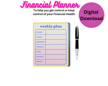 Load image into Gallery viewer, Financial Planner to help you with your financial planning. A Financial Journal.
