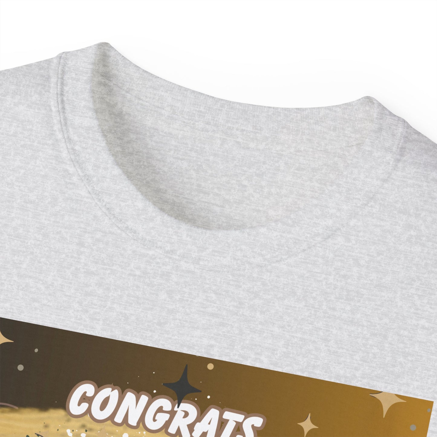 T-Shirts: Graduate Photo Tee Congrats 2026 Personalized Graduation T-Shirt. Gold/Yellow Personalize, upload your photo and write the name.