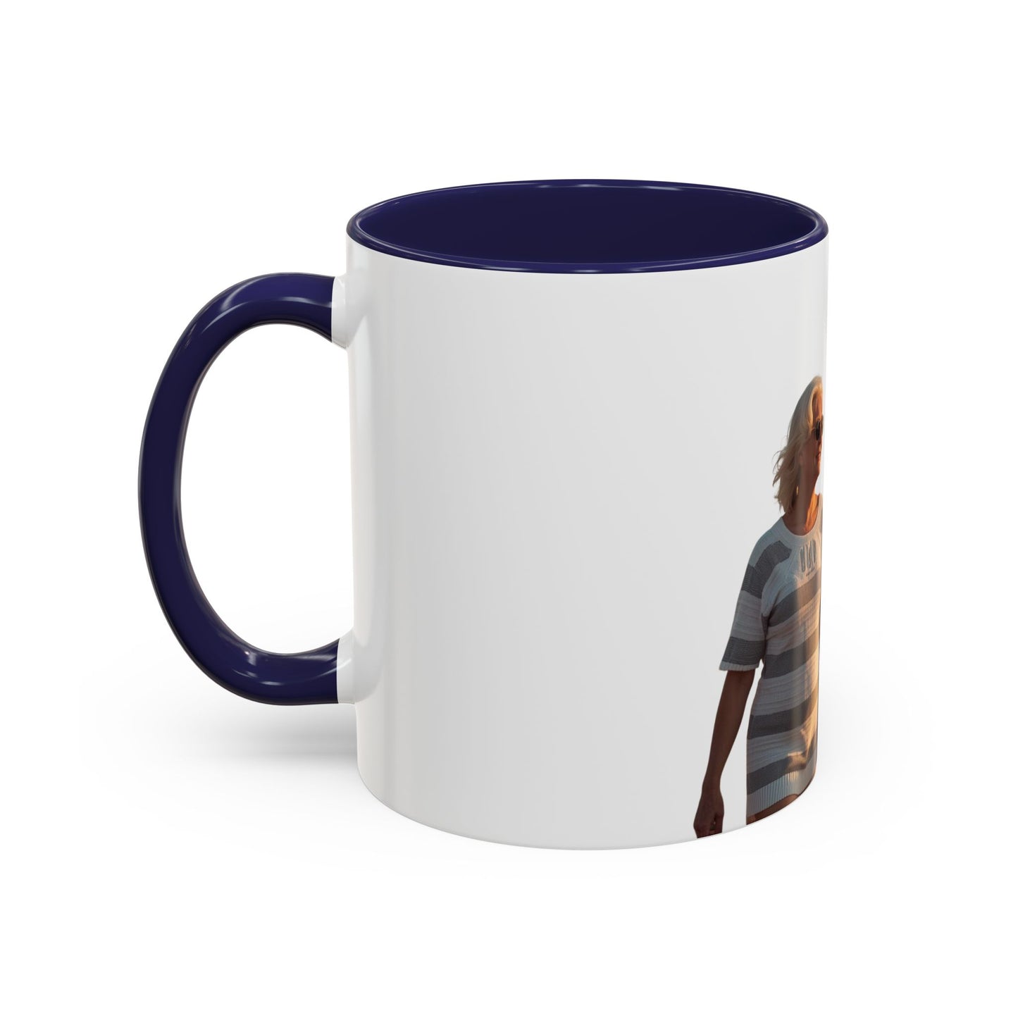 Personalized Photo Accent Coffee Mug Custom Name or Message