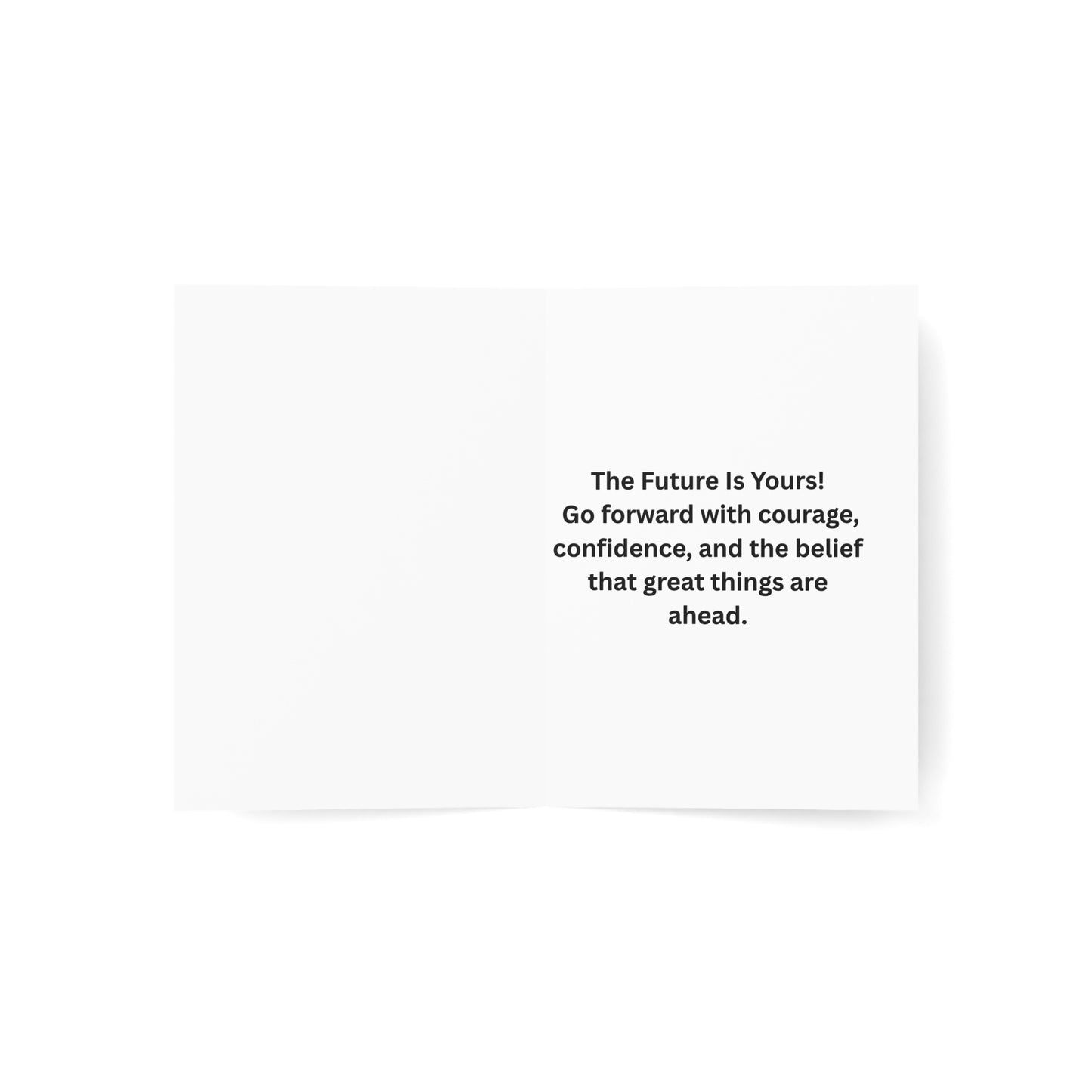 Greeting Cards: Graduation Photo. Personalized Congrats Grad Cards Navy Blue