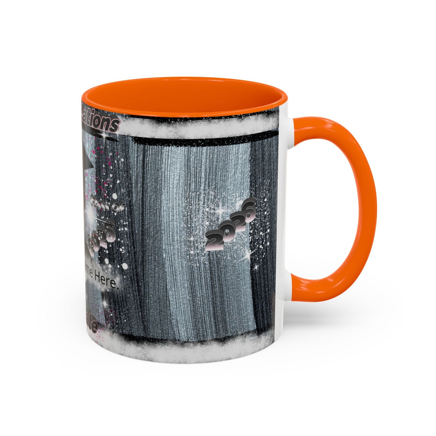Mug: Personalized Graduation Coffee Mug. Congratulations Graduate Photo Accent 11oz