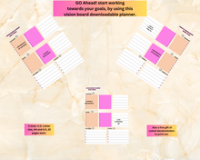 Load image into Gallery viewer, Vision Board Planner. This is an amazing way to visualize all of your manifestations.
