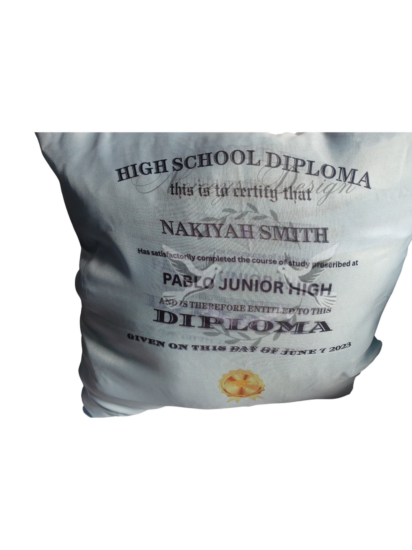 Pillow personalized 15x15