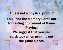 Load image into Gallery viewer, Memory Card Game Set 2. Help Grow and protect your Brain! Different Random pictures.
