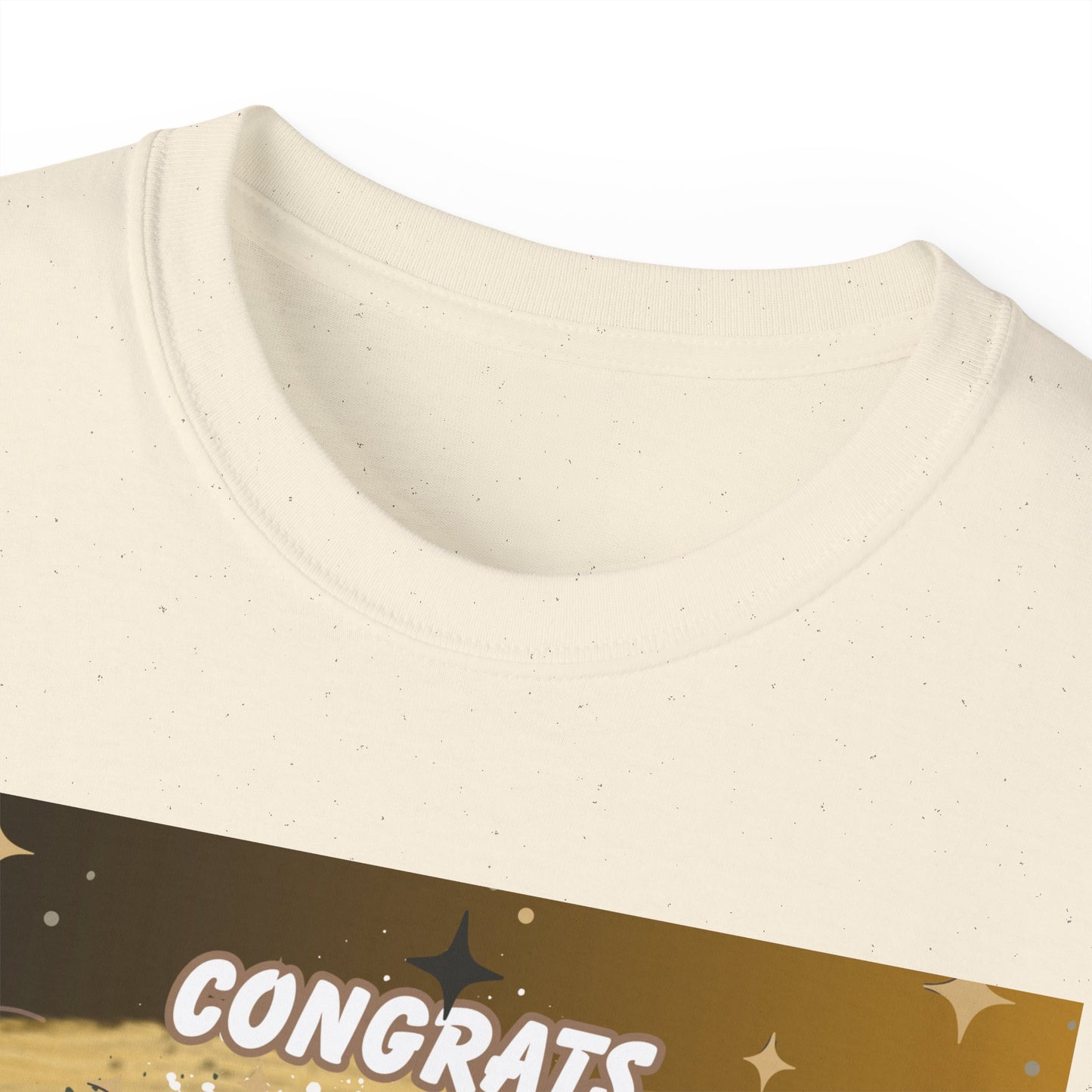 T-Shirts: Graduate Photo Tee Congrats 2026 Personalized Graduation T-Shirt. Gold/Yellow Personalize, upload your photo and write the name.