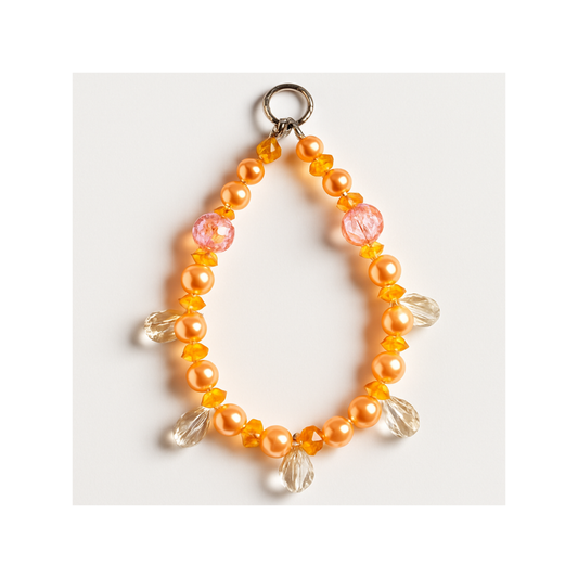 Looped dangling cute charm style bracelet size 6in. Handmade Fashion Jewelry