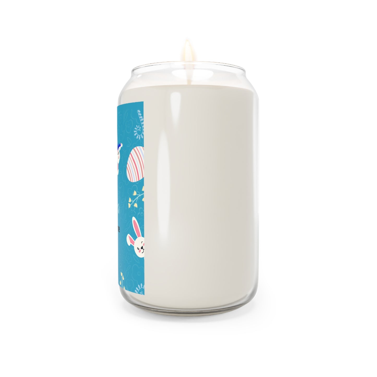 Easter Bunny Personalized Soy Candle — 13.75 oz Scented Jar (Custom Name)