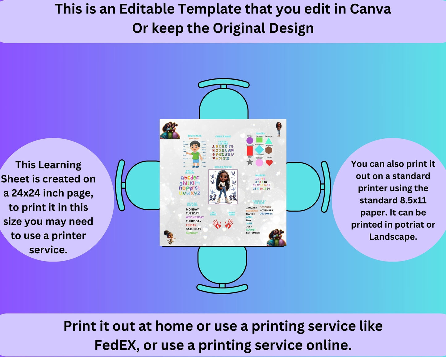Learning Table: Editable Tabletop Learning Sheet Template You Edit yourself or keep the original design. Free vending machine template.