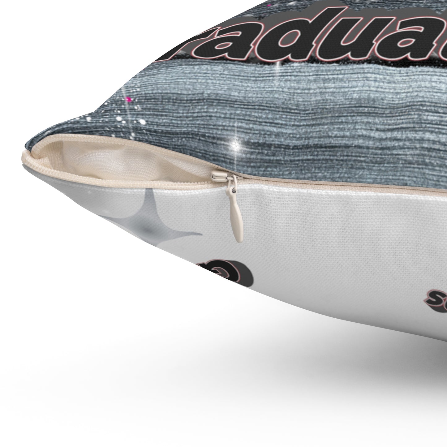 Personalized Graduation Pillow Custom Photo & Name Senior 2025 Keepsake. Add name to front and back.