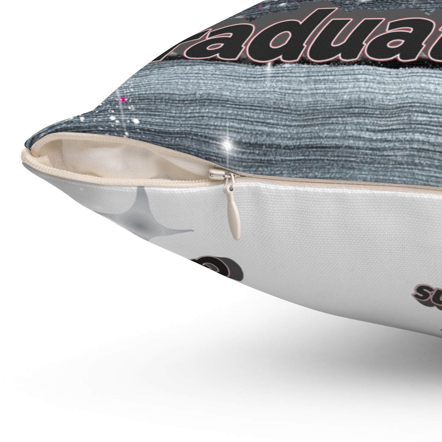 Personalized Graduation Pillow Custom Photo & Name Senior 2025 Keepsake. Add name to front and back.