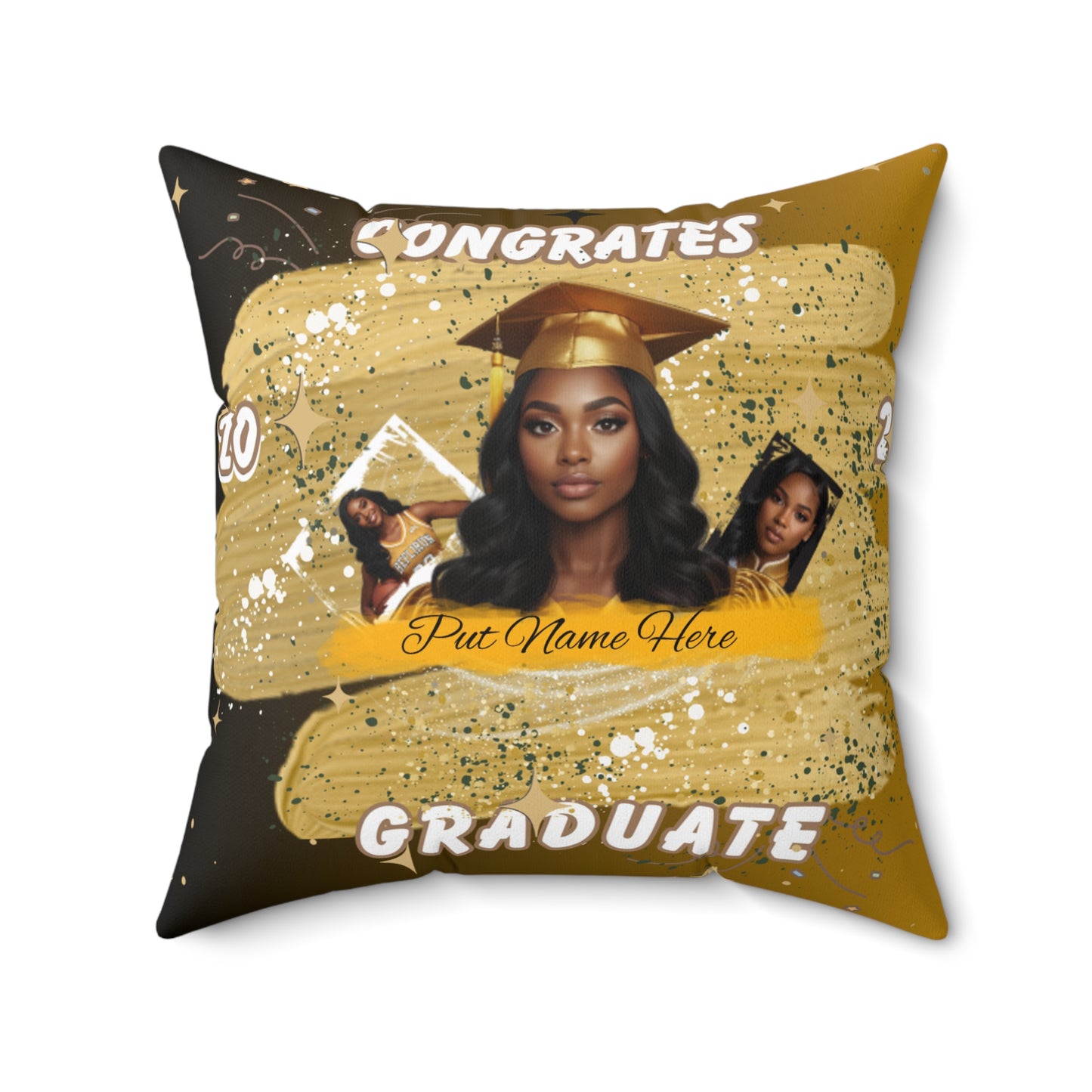 Personalized Graduation Pillow Congrats Graduate Custom Photo Cushion (2026) Put Name on front and back.