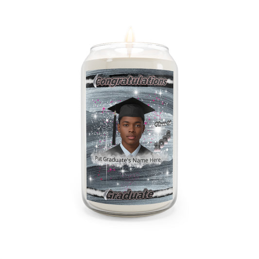 Candle: Graduation Photo Scented Soy Candle Personalized Congratulations Graduate 13.75oz