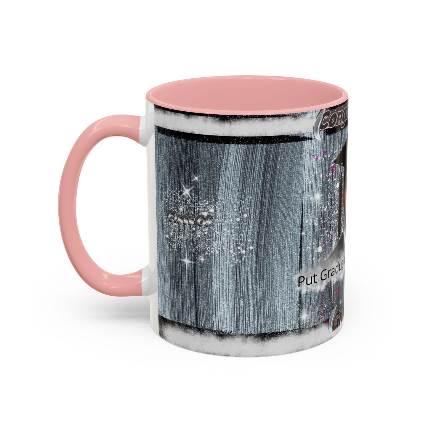 Mug: Personalized Graduation Coffee Mug. Congratulations Graduate Photo Accent 11oz