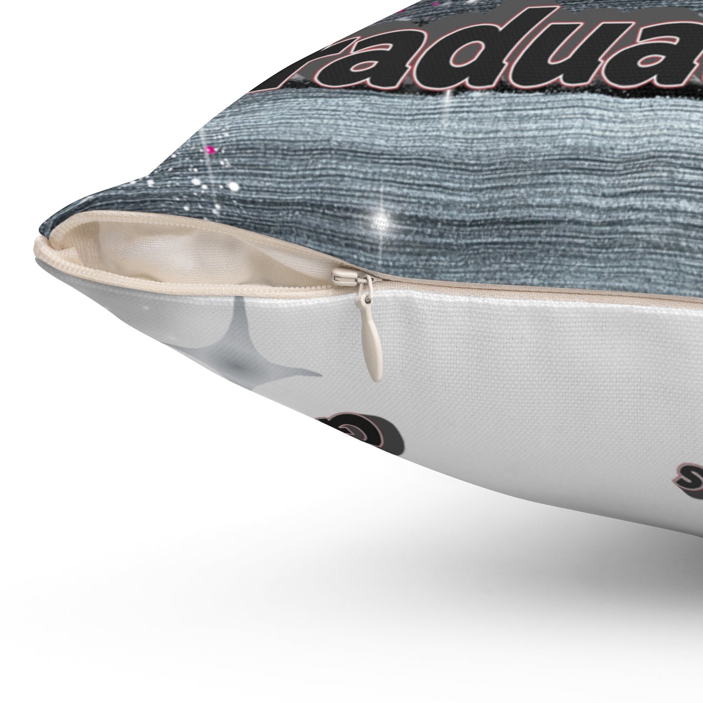 Personalized Graduation Pillow Custom Photo & Name Senior 2025 Keepsake. Add name to front and back.