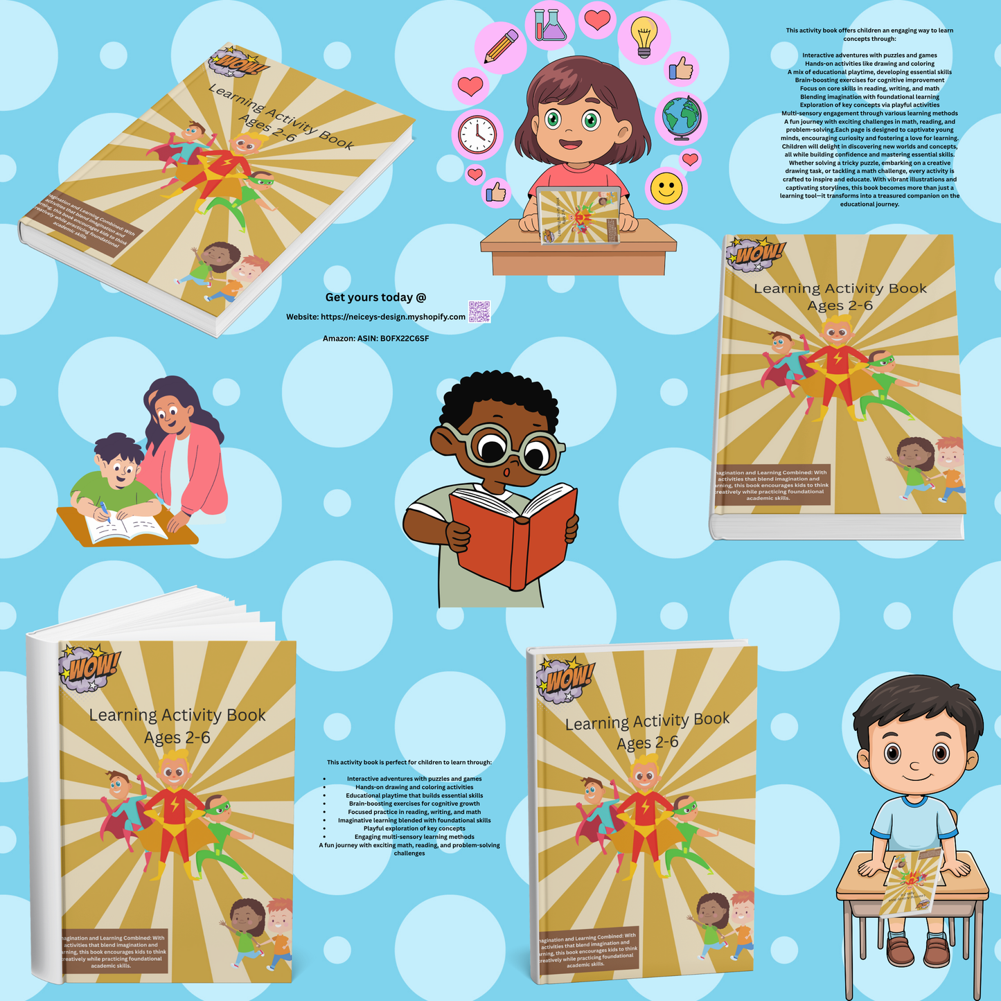 Learning Activity Book for Ages 2 and up: This is not a physical product. Digital download only.