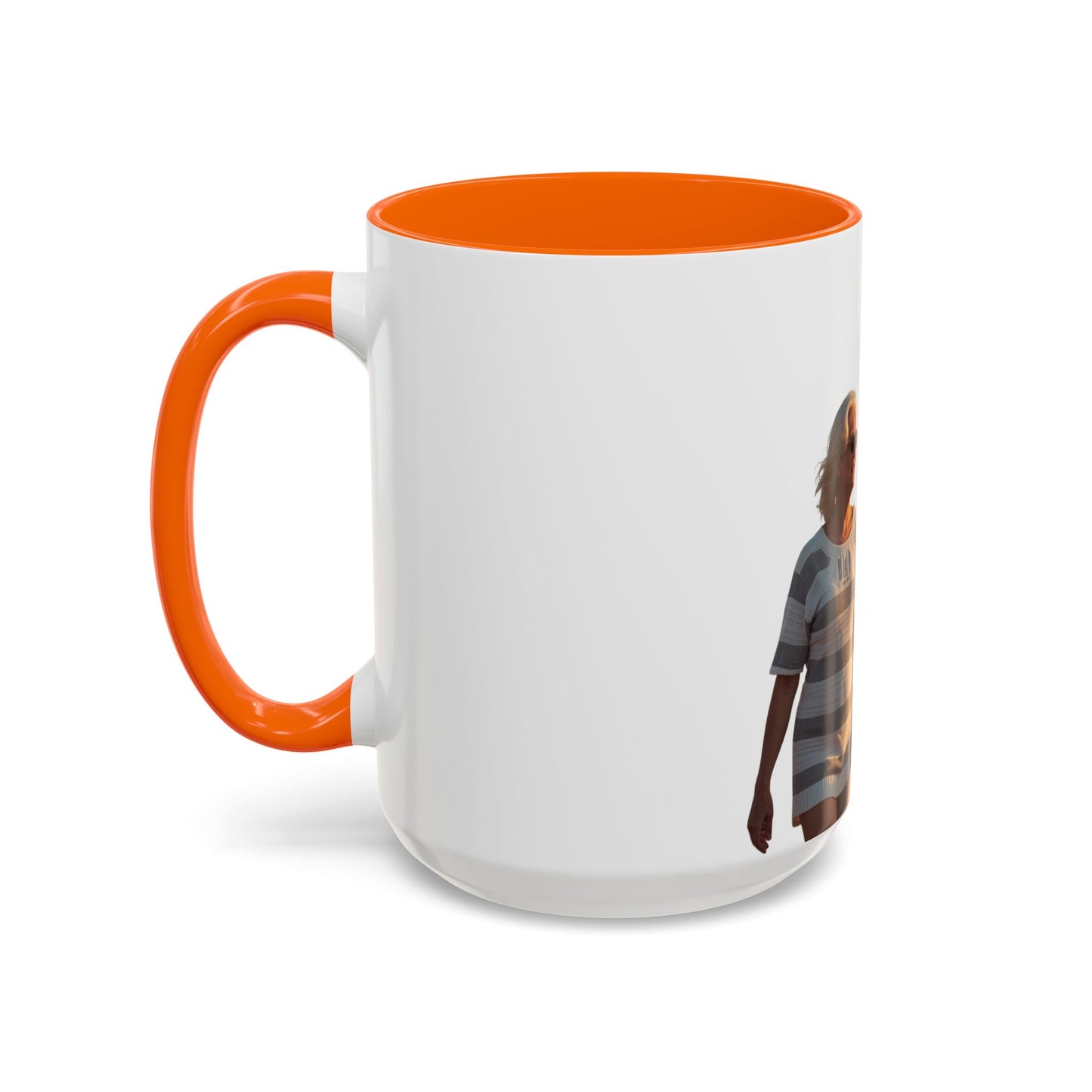 Personalized Photo Accent Coffee Mug Custom Name or Message