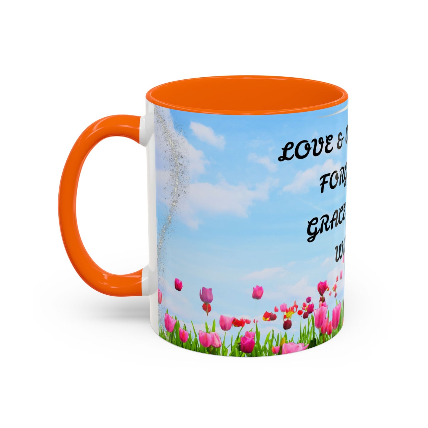 Inspirational Love & Compassion Coffee Mug — 11/15oz Accent Floral Mug