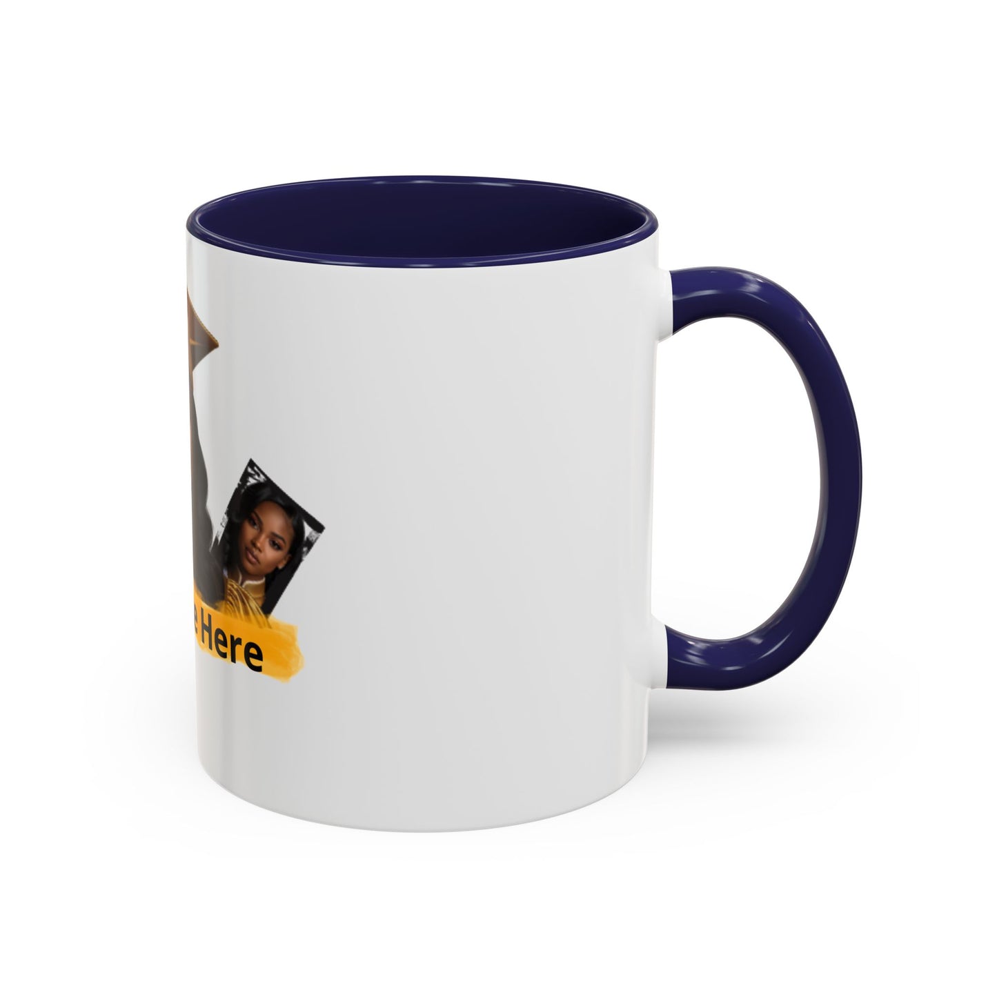 Custom Graduation Coffee Mug Personalized Put Name Here Grad Photo Accent Mug (11/15 oz)