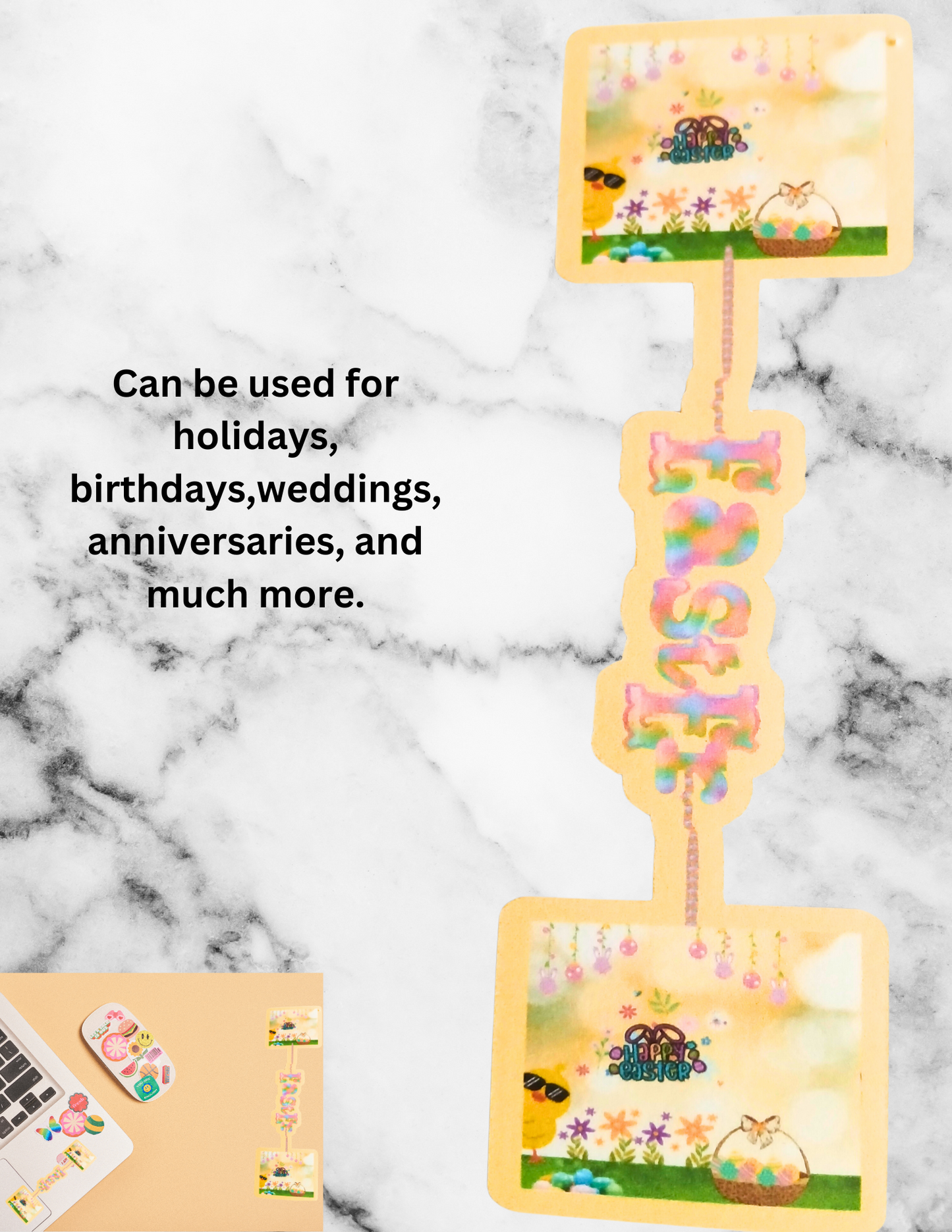 Customized Unique bookmarks and stickers digital downloads