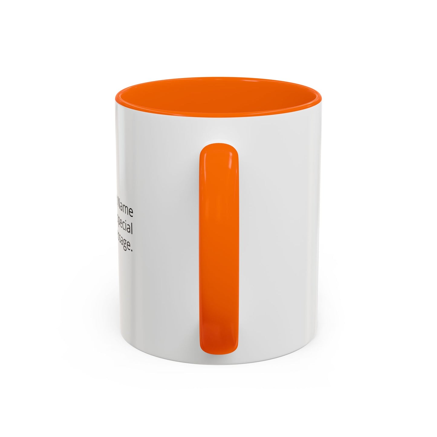 Personalized Photo Accent Coffee Mug Custom Name or Message