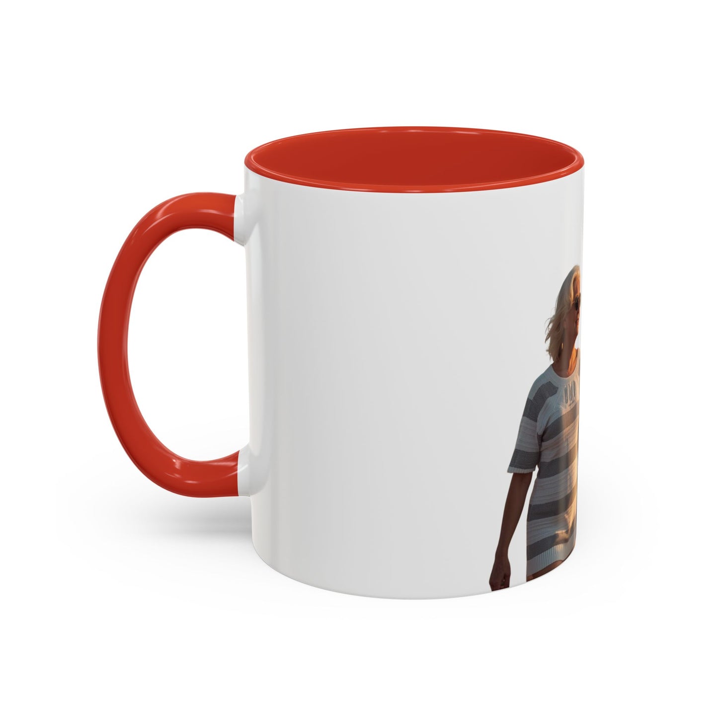 Personalized Photo Accent Coffee Mug Custom Name or Message