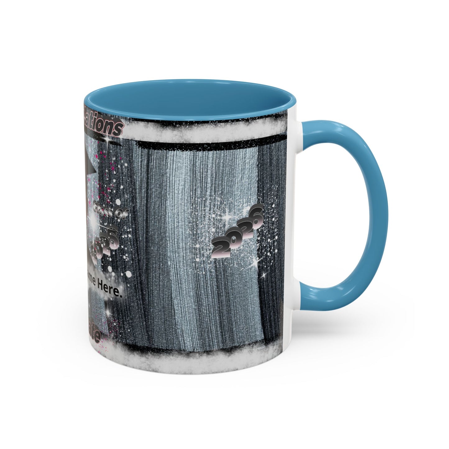 Mug: Personalized Graduation Coffee Mug. Congratulations Graduate Photo Accent 11oz