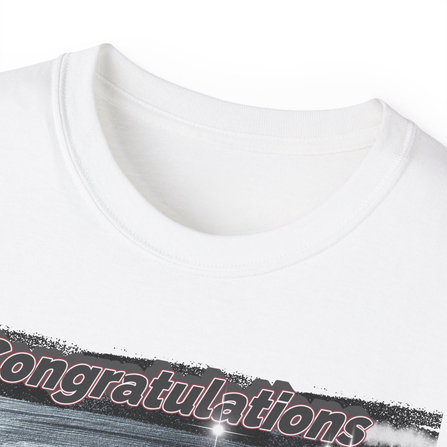 T-Shirt: Graduation Photo Tee, Custom Name Cap & Gown Tribute: Black, Personalize
