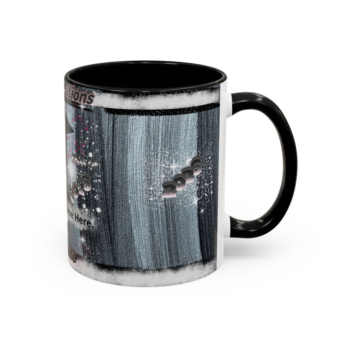 Mug: Personalized Graduation Coffee Mug. Congratulations Graduate Photo Accent 11oz
