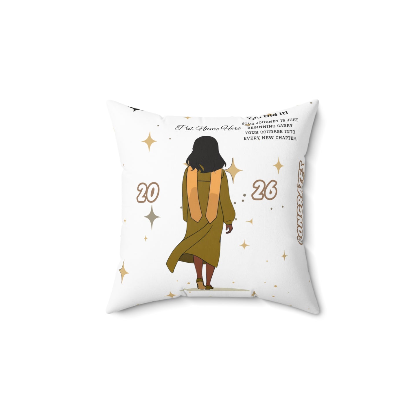 Personalized Graduation Pillow Congrats Graduate Custom Photo Cushion (2026) Put Name on front and back.