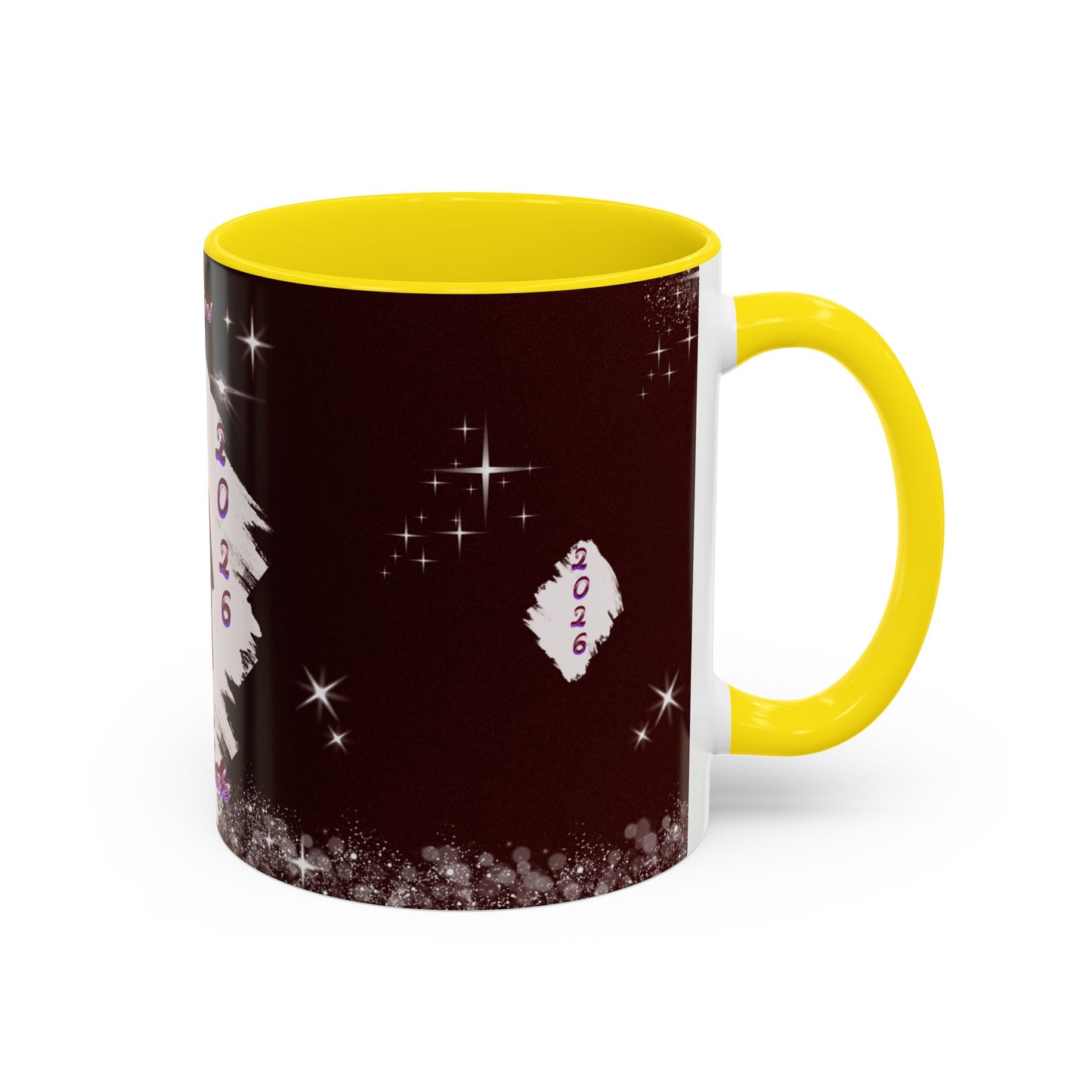 Graduation 2026 Accent Coffee Mug – Personalized Grad Cap Class of 2026 Keepsake