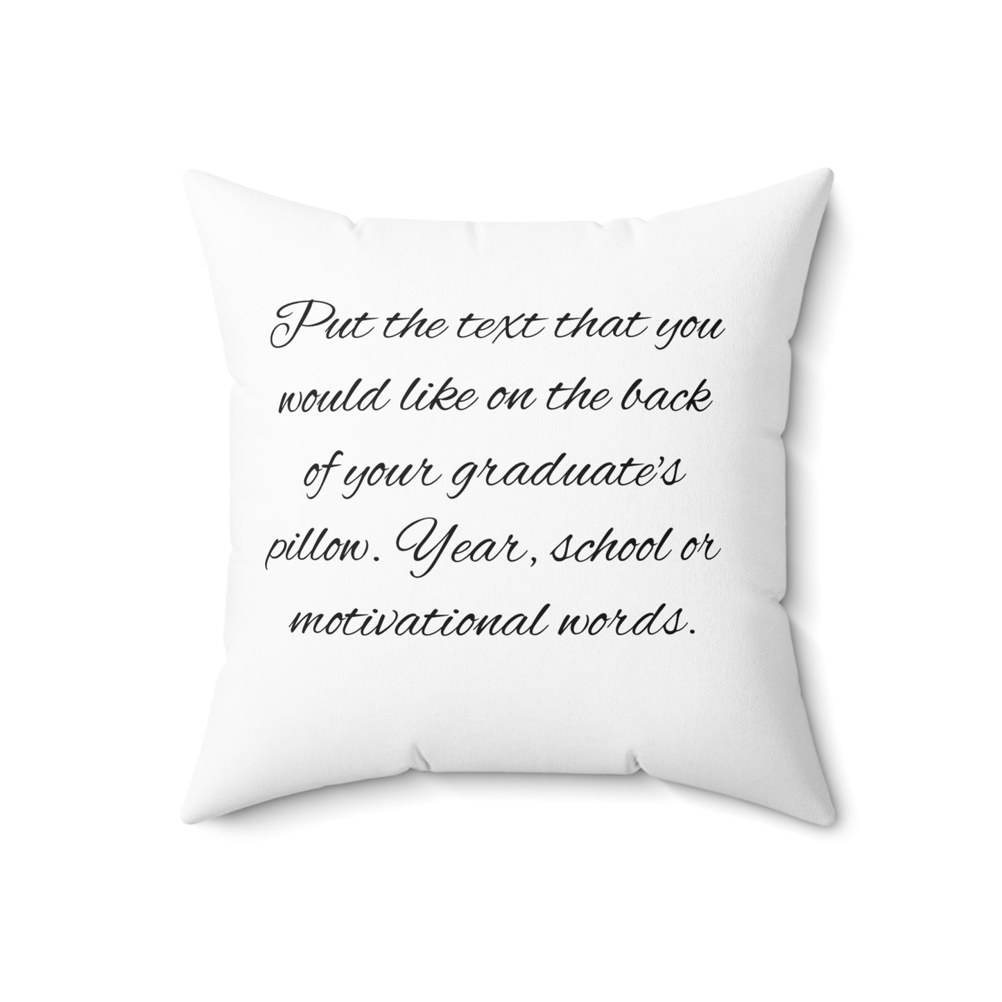 Graduation Photo Pillow Personalized Grad Throw Pillow with Cap & Name