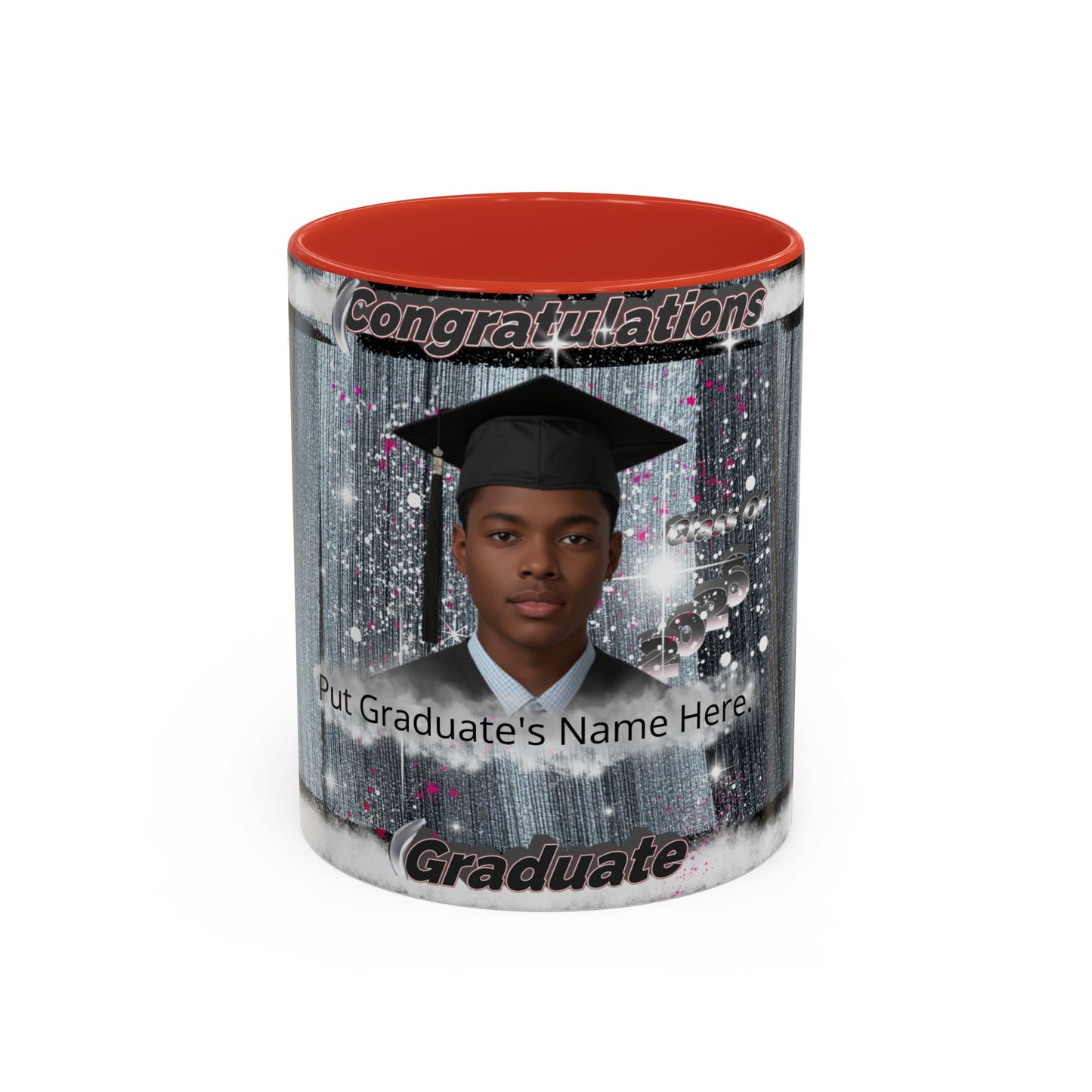 Mug: Personalized Graduation Coffee Mug. Congratulations Graduate Photo Accent 11oz