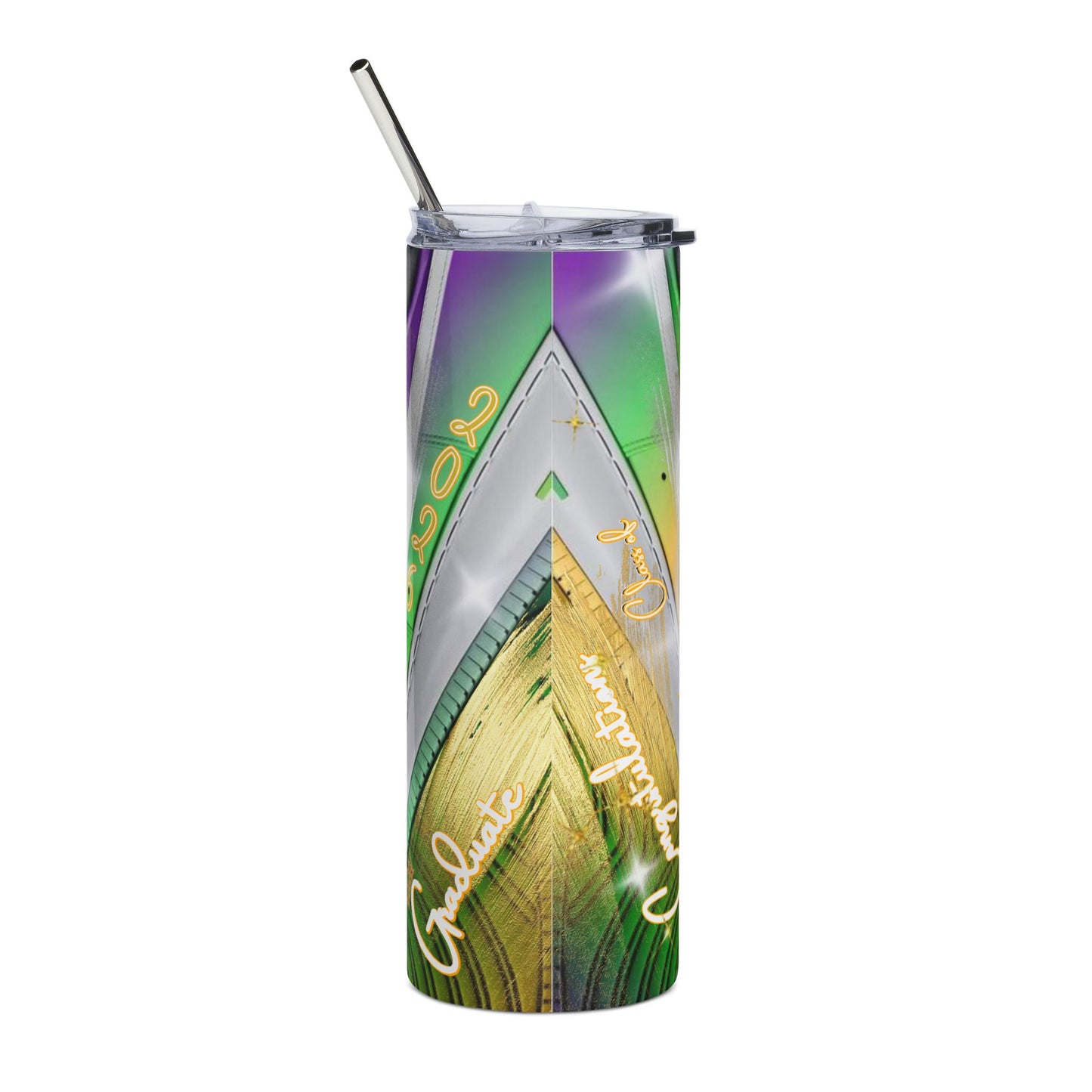 Tumbler: Graduation Sneaker Photo Tumbler Personalized 20oz Stainless Steel Cup