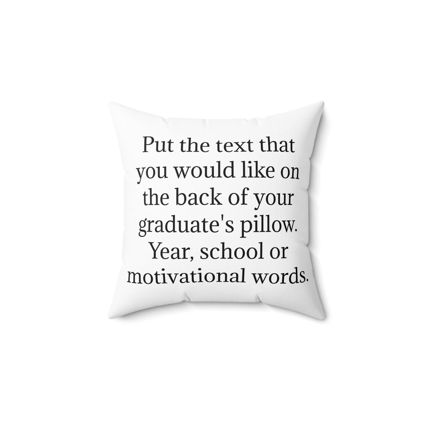 Graduation Keepsake Pillow Personalized Grad Name & Message