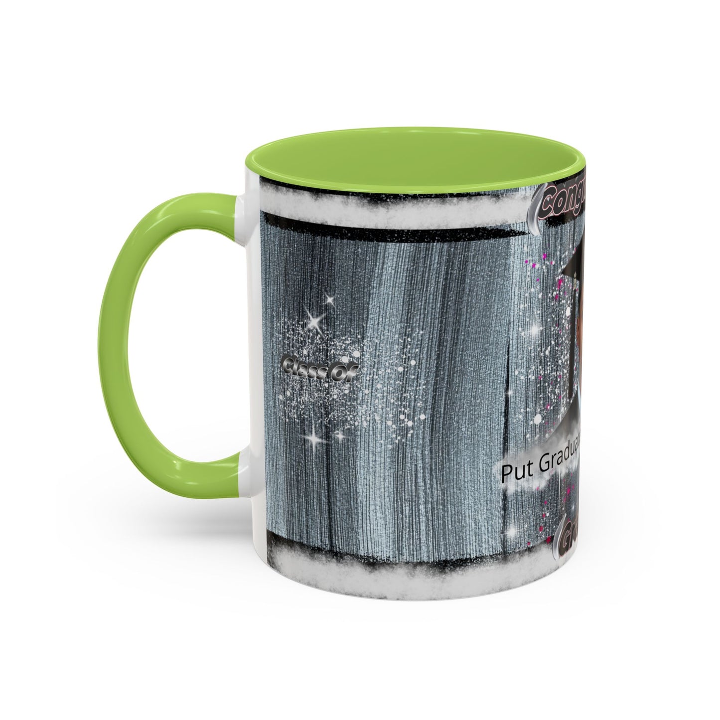 Mug: Personalized Graduation Coffee Mug. Congratulations Graduate Photo Accent 11oz