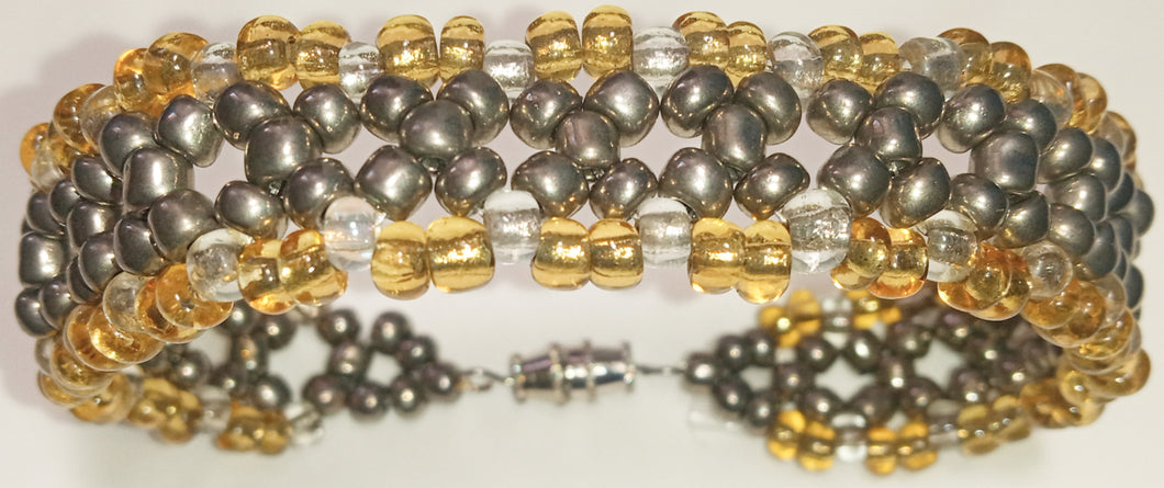 Handmade Silver & Gold Unisex Bracelet