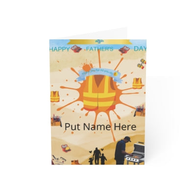 Father's Day Template: Personalized name and special message Father's Day greeting card