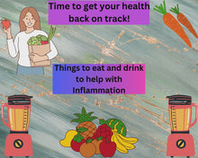 Load and play video in Gallery viewer, Inflammation Help: Foods and Drinks that helps with Inflammation. With Recipes.
